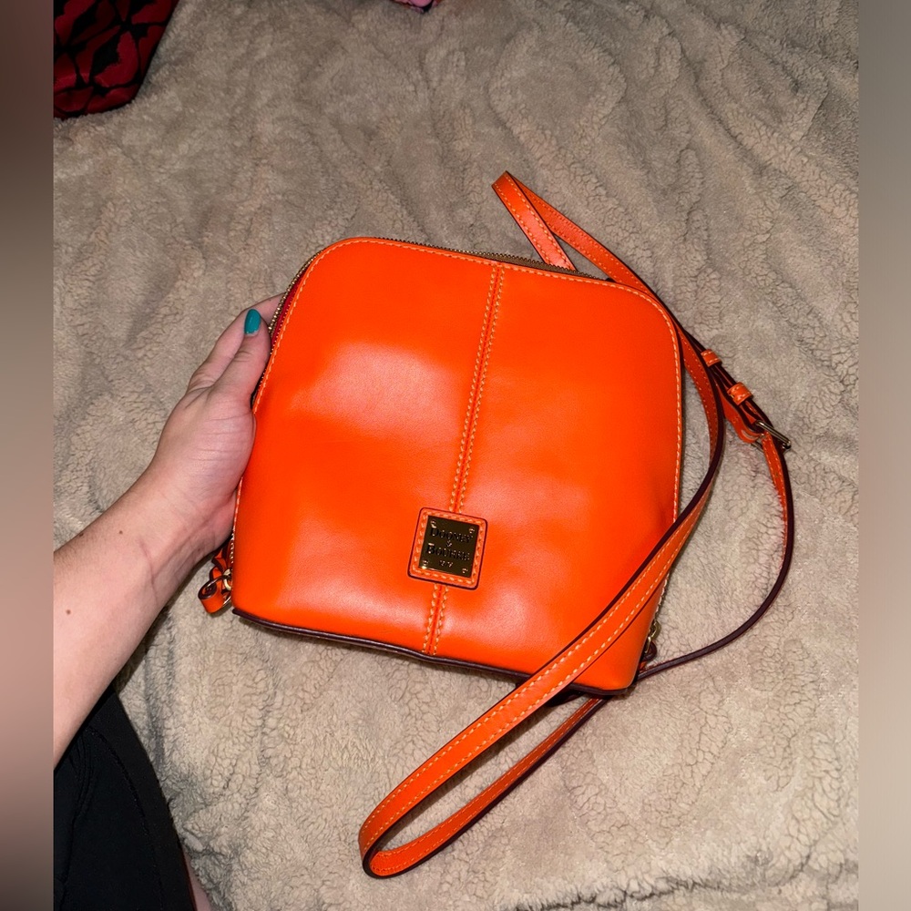 Dooney and Bourke orange Trixie crossbody bag